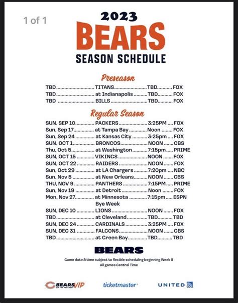 chicago bears germany 2023|2023 Chicago Bears Schedule & Results 